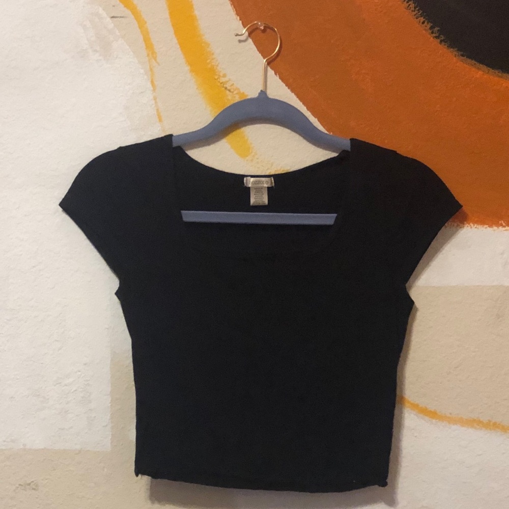 Black crop top